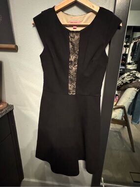 Betsey Johnson Black Lace Goth Retro Fir & Flare Dress 🧡🖤
